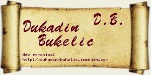 Dukadin Bukelić vizit kartica